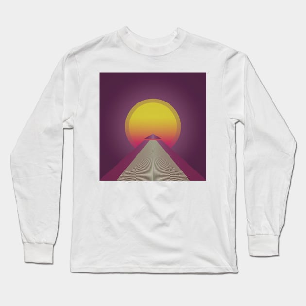 Vapor masonic pyramid Long Sleeve T-Shirt by DungeonHorror